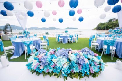 beach wedding in phuket, romantic beach wedding