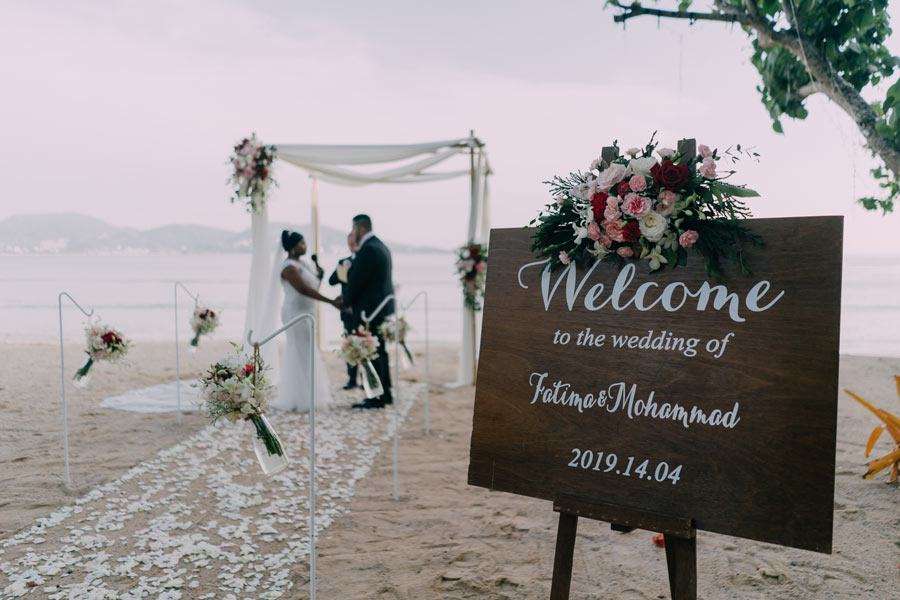 Phuket Dream Wedding Fatima & Mohammad Welcome