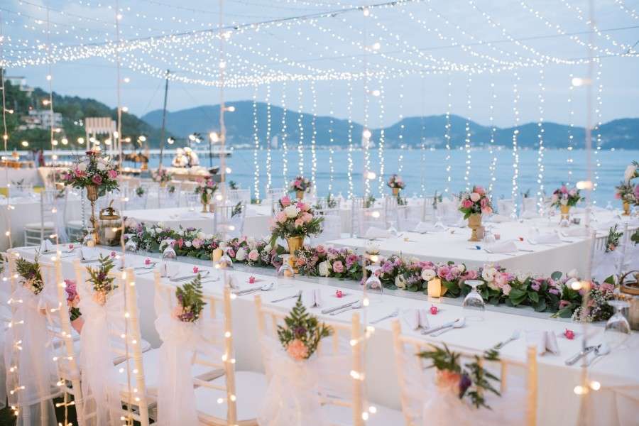 Phuket Dream Wedding Lisa & Florian Decoration With Lights