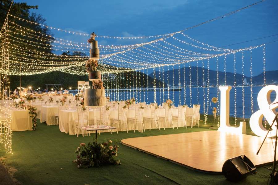 Phuket Dream Wedding Lisa & Florian Table Decoration By Night