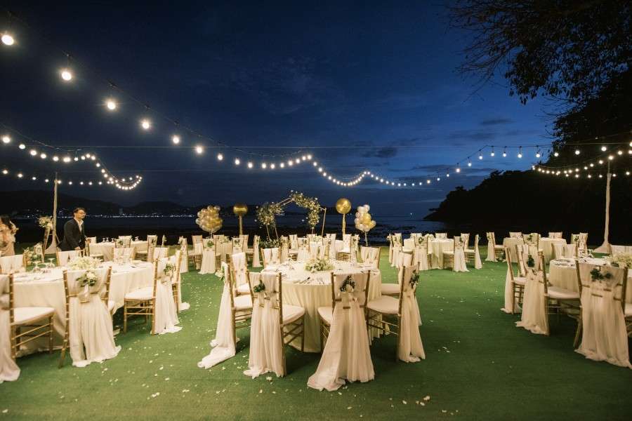 Phuket Dream Wedding Maria & Michael Table Decoration By Night