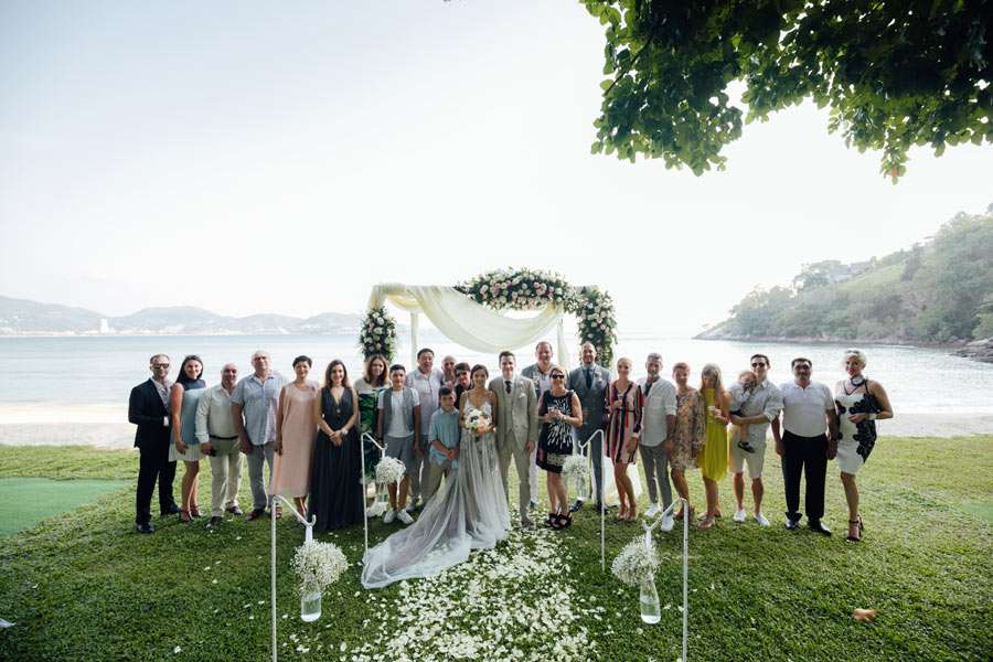 Phuket Dream Wedding Maria & Yannick Group Picture