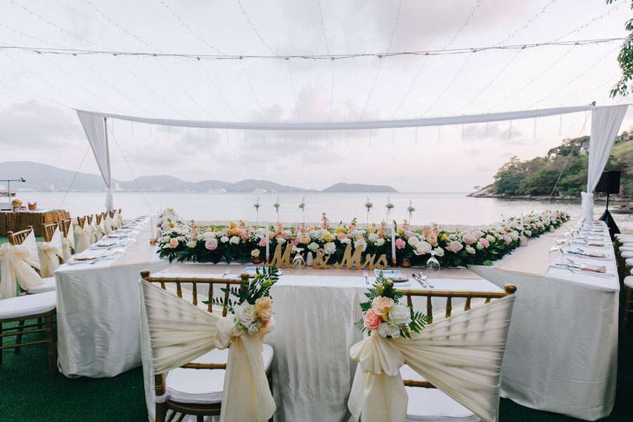 Phuket Dream Wedding Maria & Yannick Table Decoration
