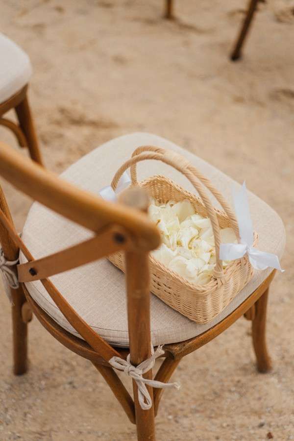 Phuket Dream Wedding Natalie & Casey Chair With Flowers