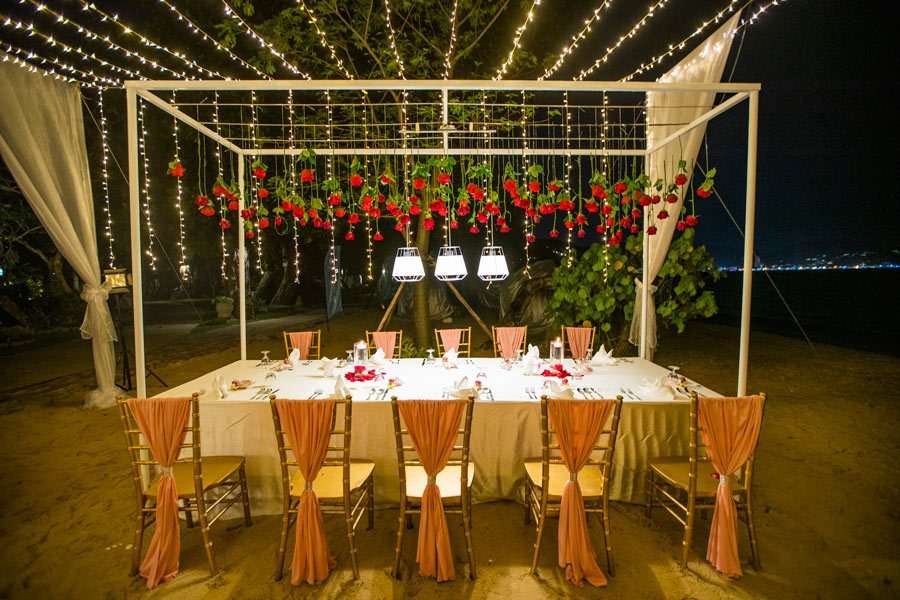 Phuket Dream Wedding Natalie & Kahei Diner Table