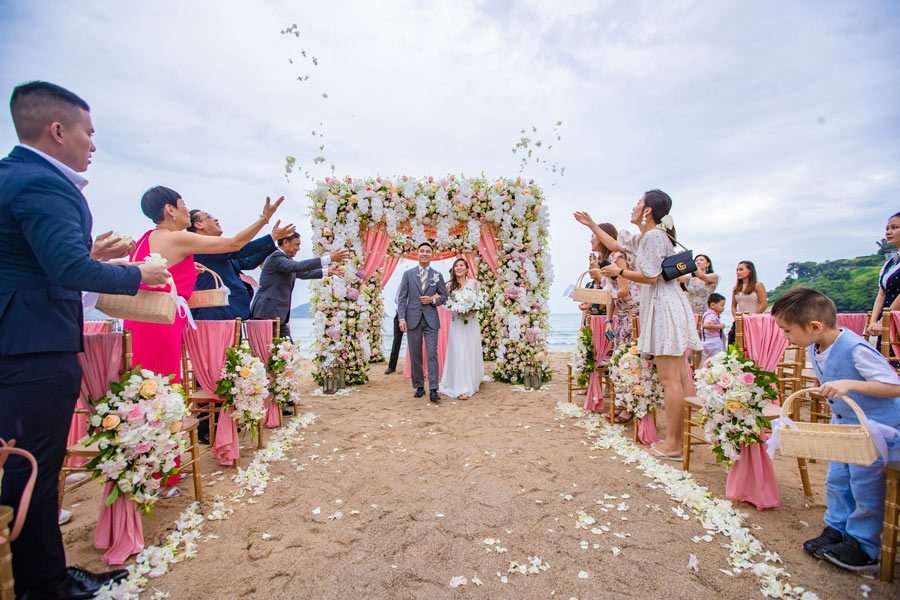 Phuket Dream Wedding Natalie & Kahei End Of Ceremony
