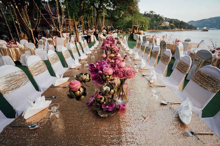 Phuket Dream Wedding Pronomita & Ishan Table Decoration