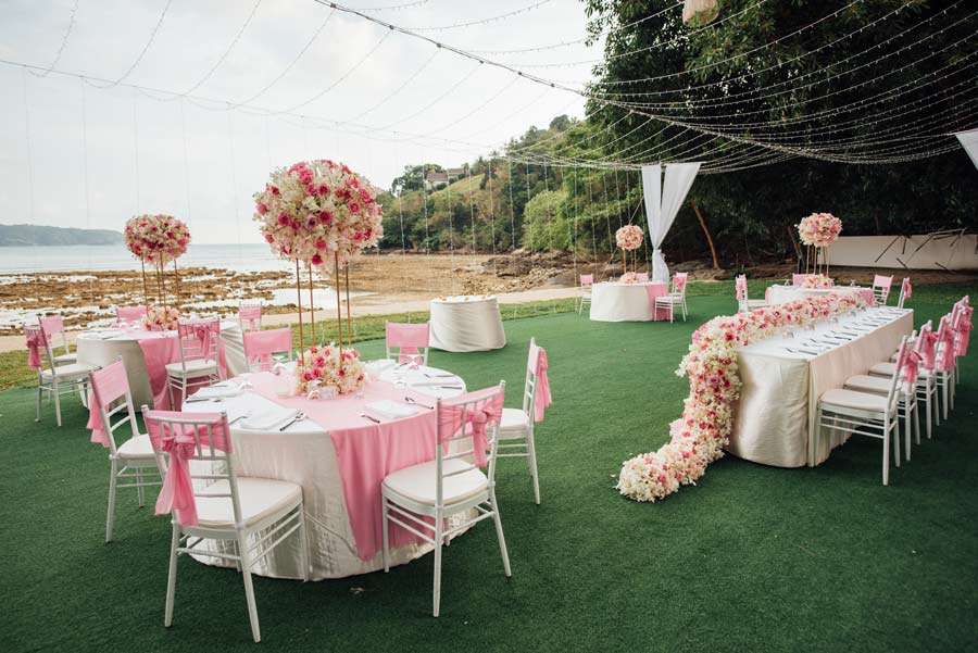 Phuket Dream Wedding Sawitri & Michael Table Decoration