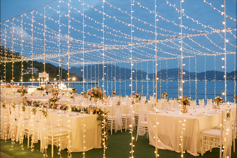 Phuket Dream Wedding Tracy & Nic Couple Zith Lights Phuket Dream Wedding Services Light And Sound