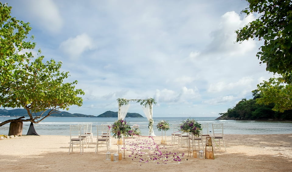 Phuket Vow Renewal Beach Setting